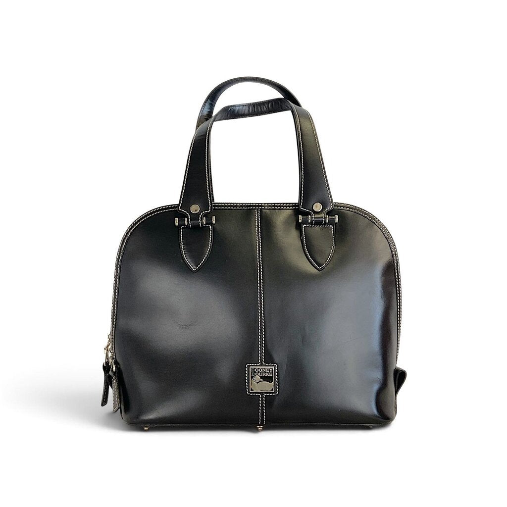 Vintage Leather Dome Satchel