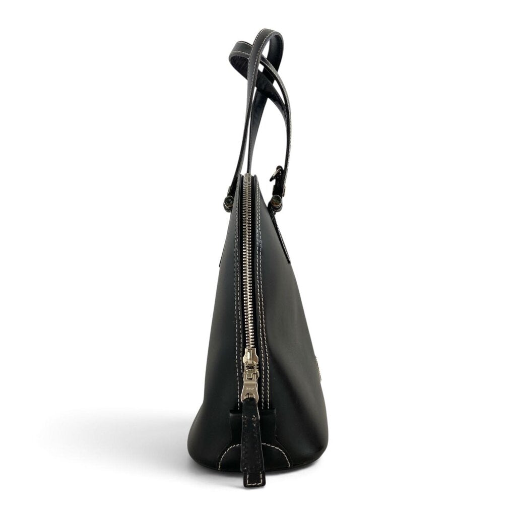 Vintage Leather Dome Satchel