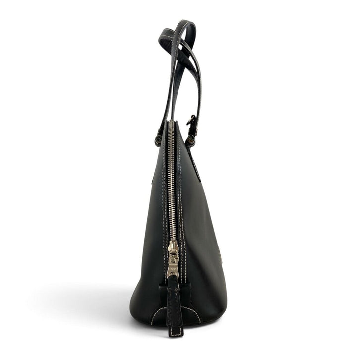 Vintage Leather Dome Satchel