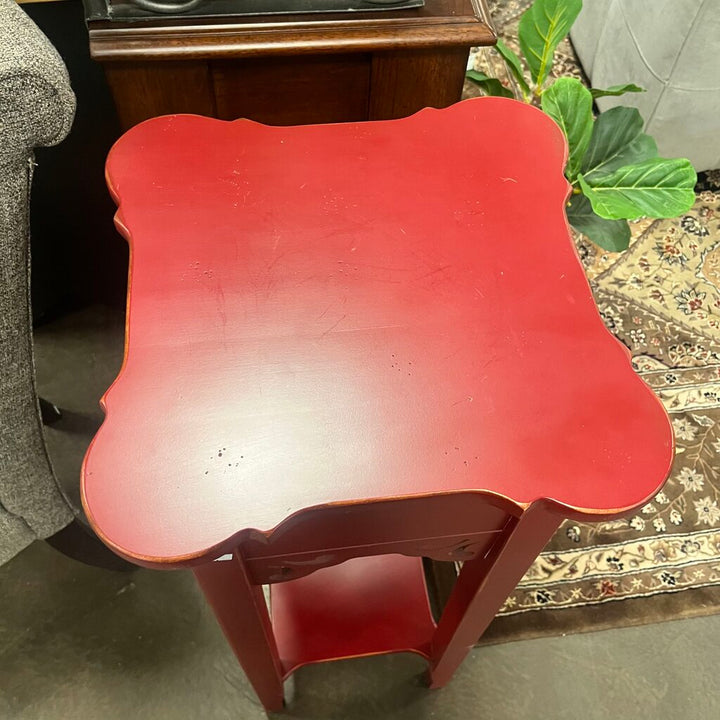 Red Plant Stand