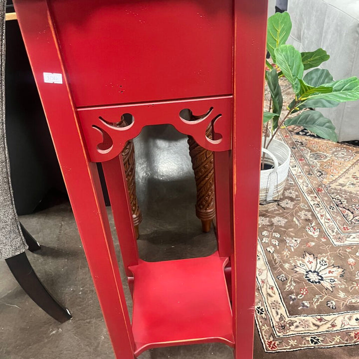Red Plant Stand