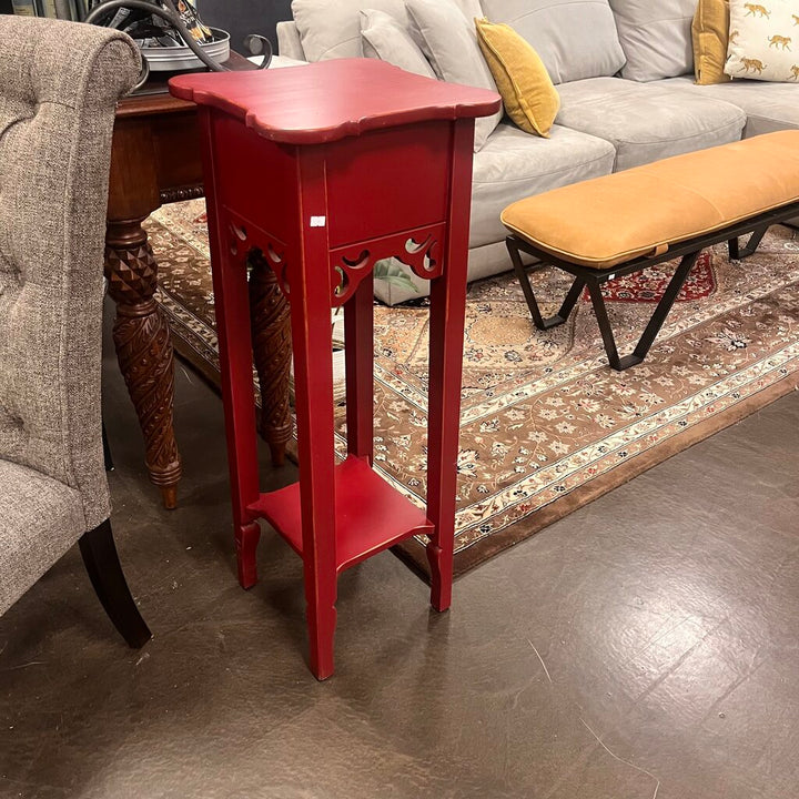 Red Plant Stand