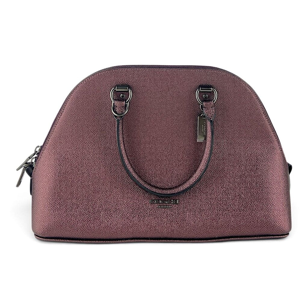 Katy Satchel Metallic Leather Handbag