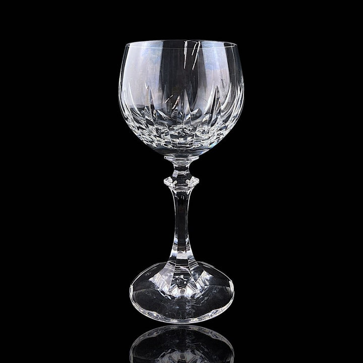 Pair of 2 Crystal Wine Glasses