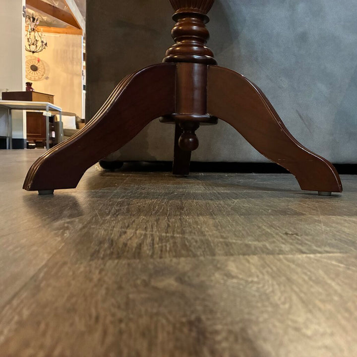 Round Pedestal Accent Table w/ Marble Top