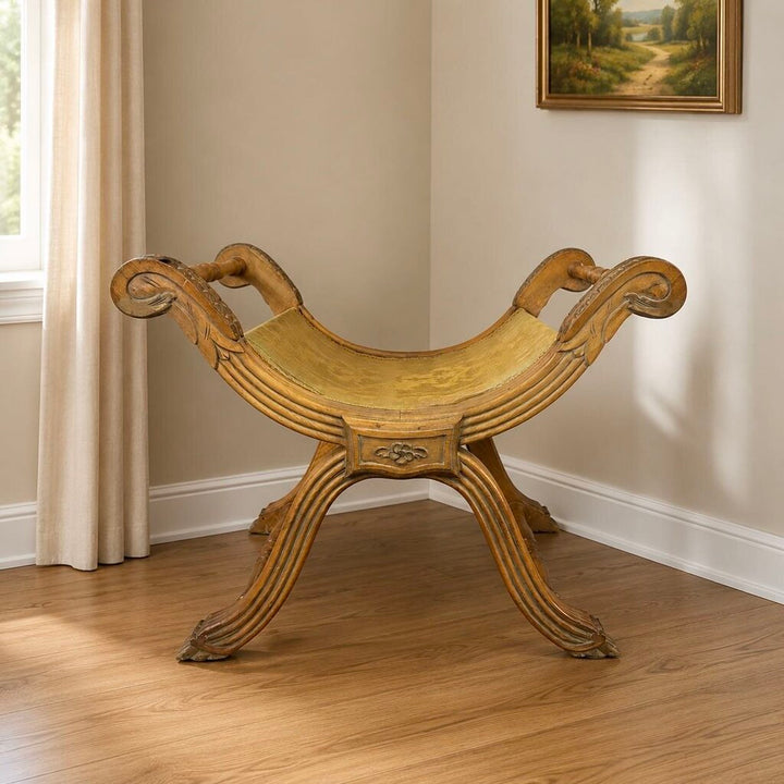 Medieval-style Wood Bench