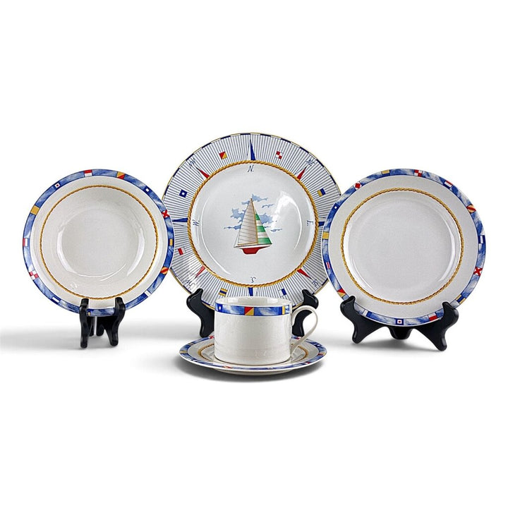 5 Piece / 8 Place Set with Extras - Regatta