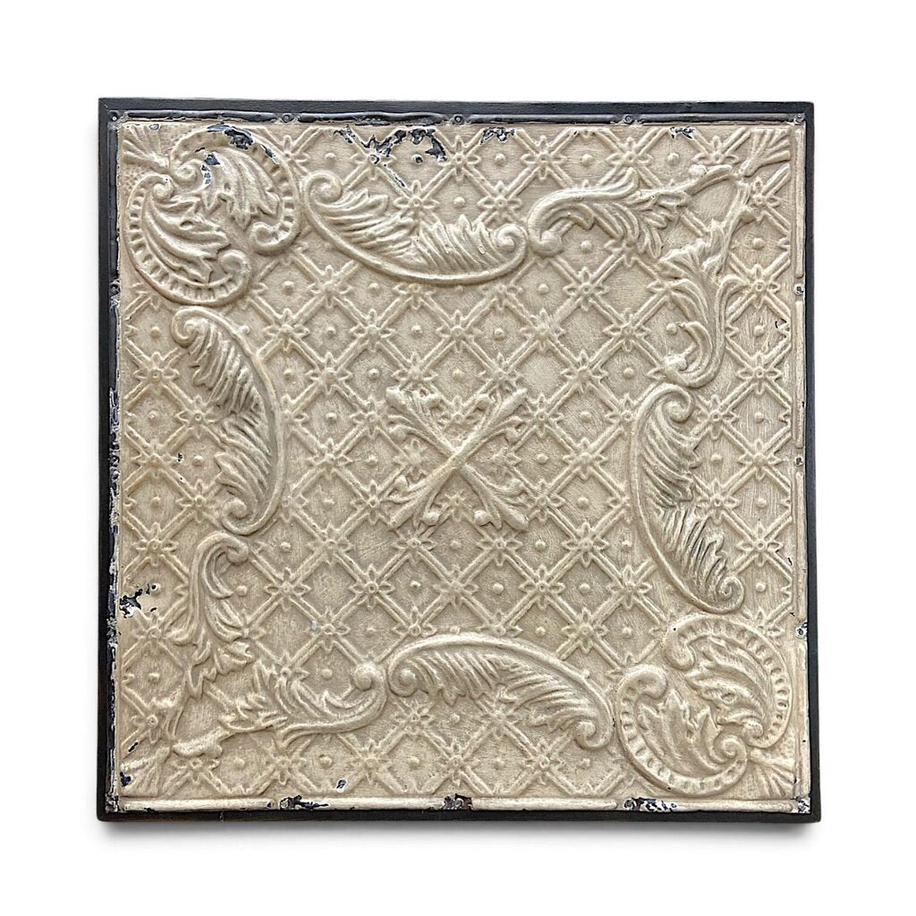 Salvage Tin Tile Framed