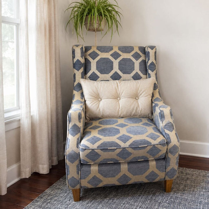 Orig. Price $700 - Sanders Accent Chair w/ Lumbar Pillow
