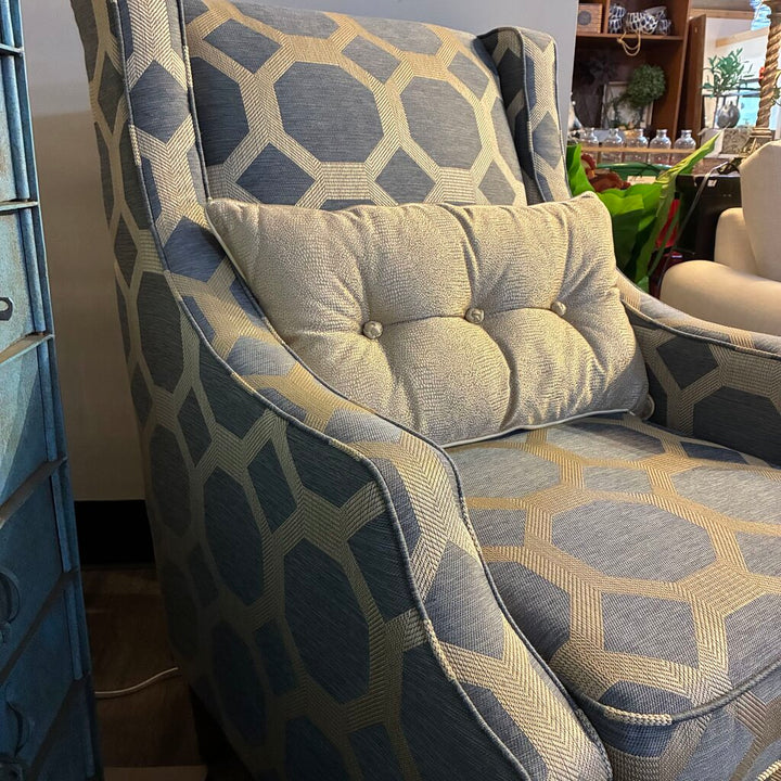 Orig. Price $700 - Sanders Accent Chair w/ Lumbar Pillow