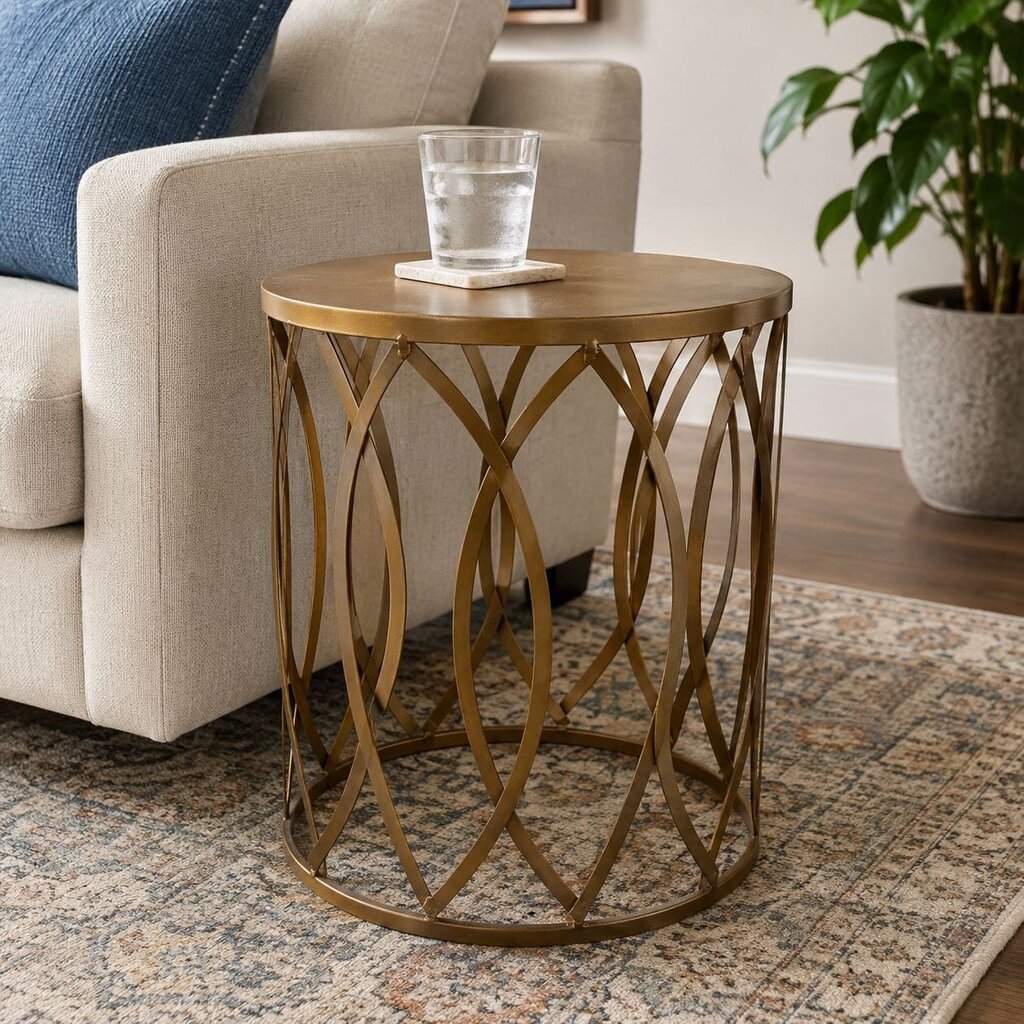 Metal Drum Table