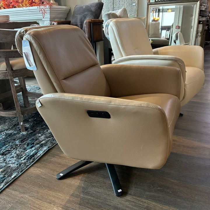 Orig. Price $2,085 - Leather Recliner w/ Swivel