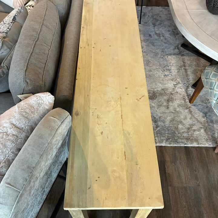 Orig. Price $1,499 - Hand Carved Wood Console Table