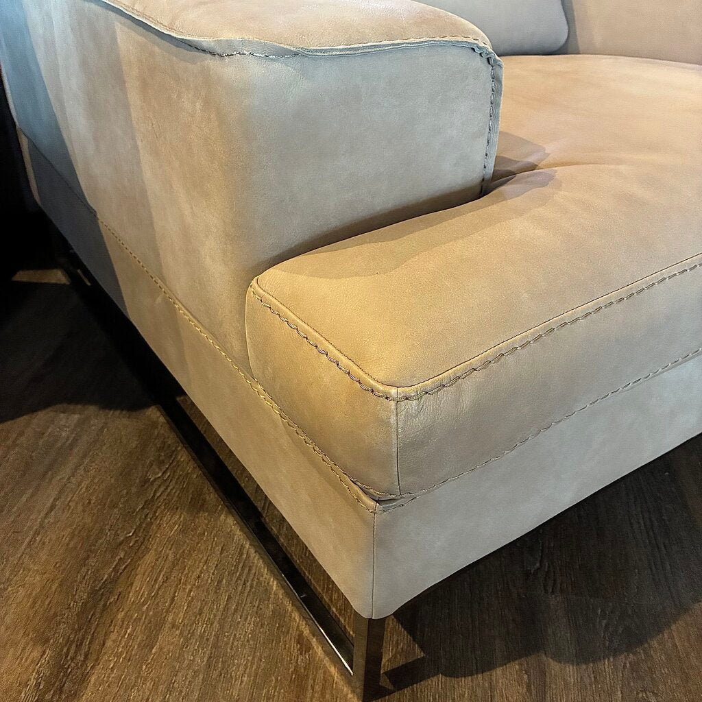 Orig. Price $6,000 - Modern Italian Leather Armchair