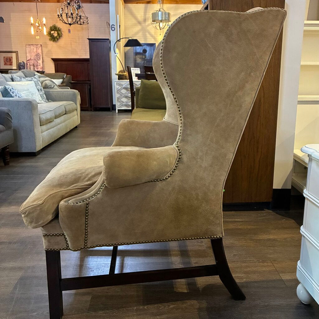 Orig. Price $10,650 - Devonshire Wingback Chair w/ Nailhead Trim