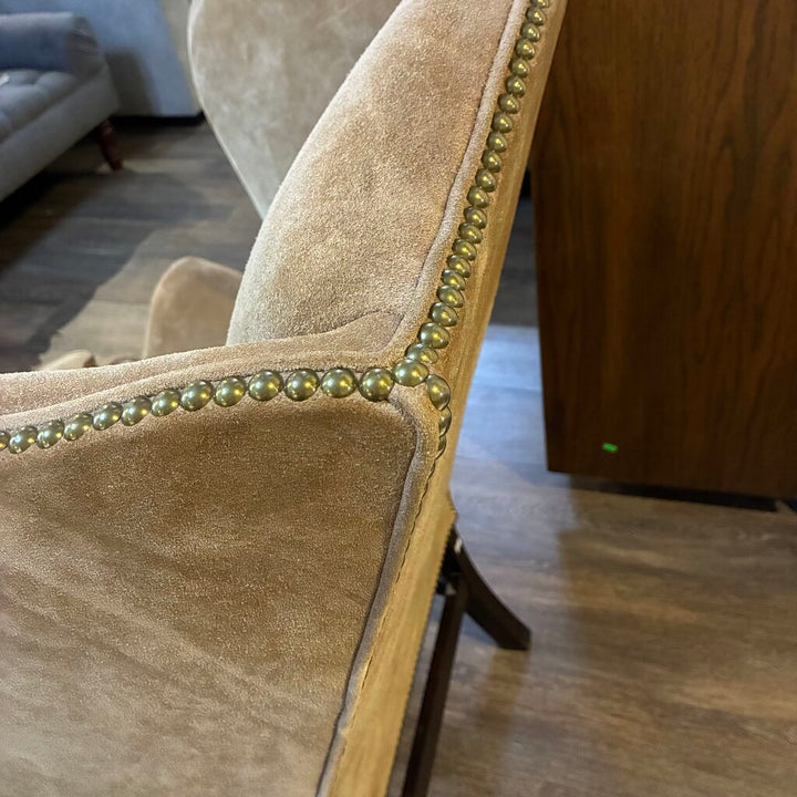 Orig. Price $10,650 - Devonshire Wingback Chair w/ Nailhead Trim