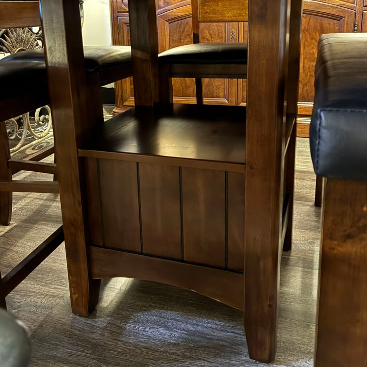 Counter Height Dining Set with 4 Chairs and Bench