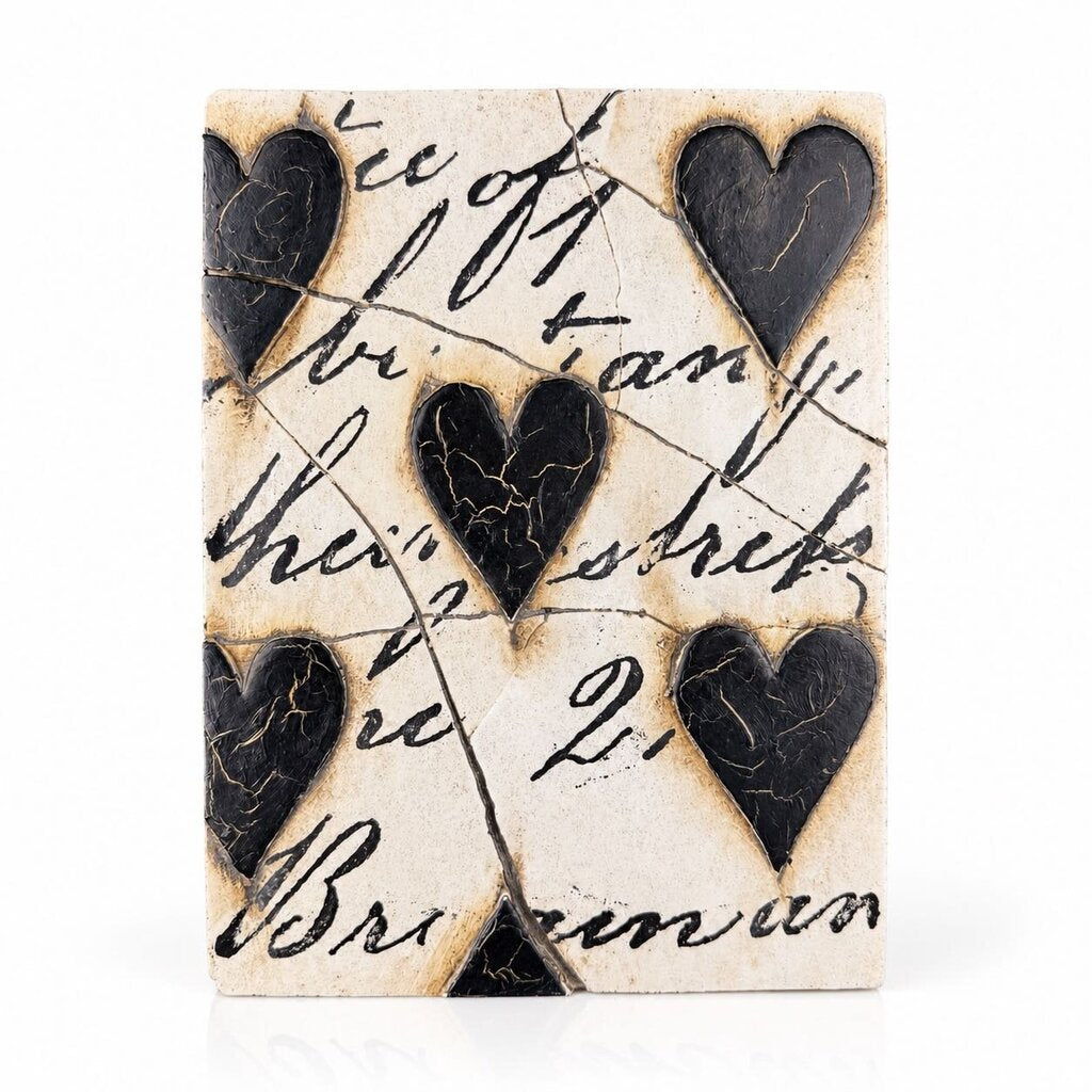 Memory Tile - Black Hearts #T-02