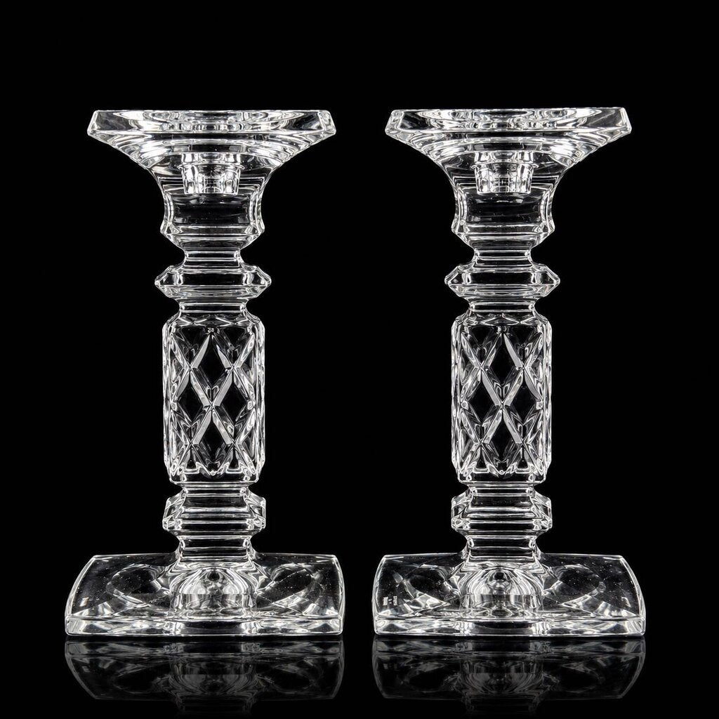 Pair of Crystal Candlesticks
