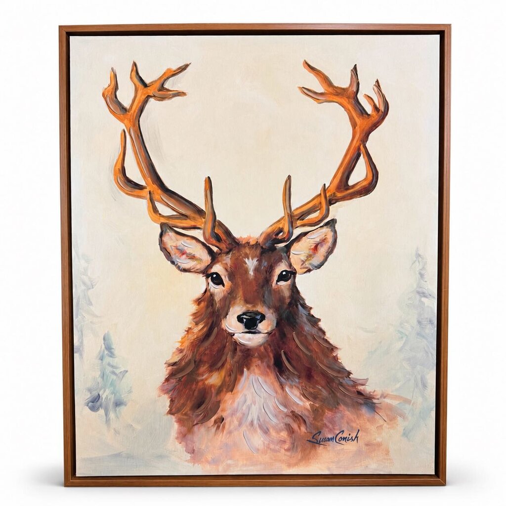 Deer Framed Canvas