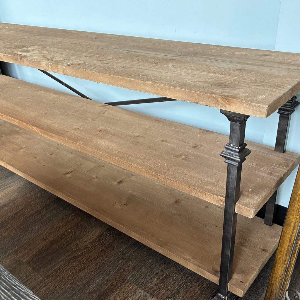 Orig. Price $1045 - Salvage Baker's Rack Console Table