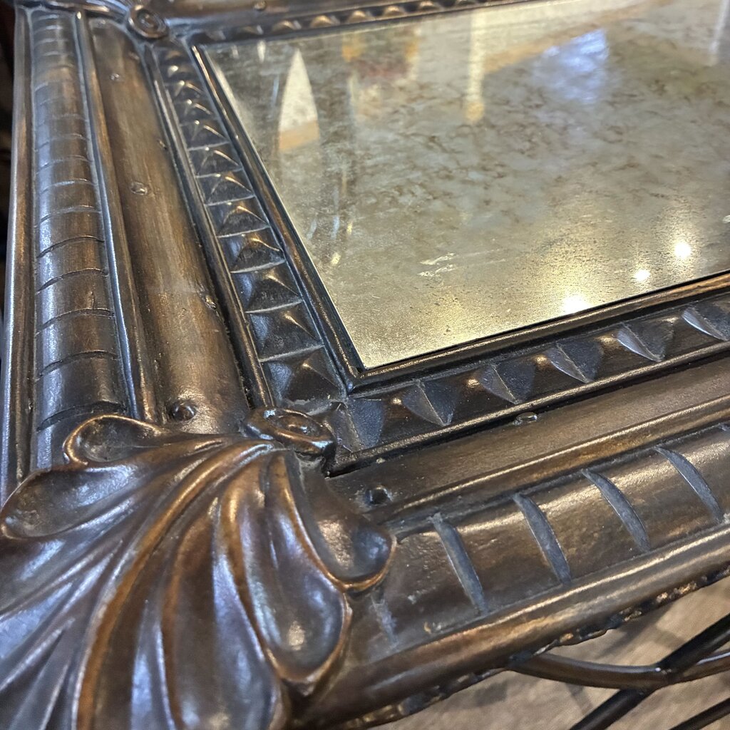 Orig. Price $200 - Antiqued Mirror Tray Table