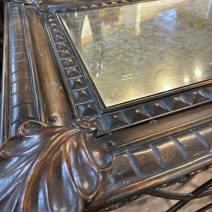 Orig. Price $200 - Antiqued Mirror Tray Table