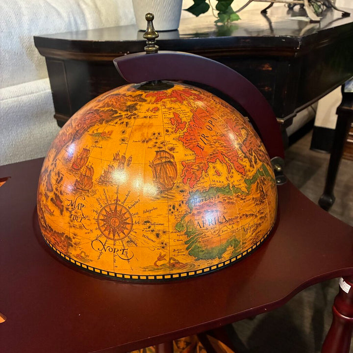 Orig. Price $215 - Novelty Globe Cart Liquor Cabinet w/ Casters