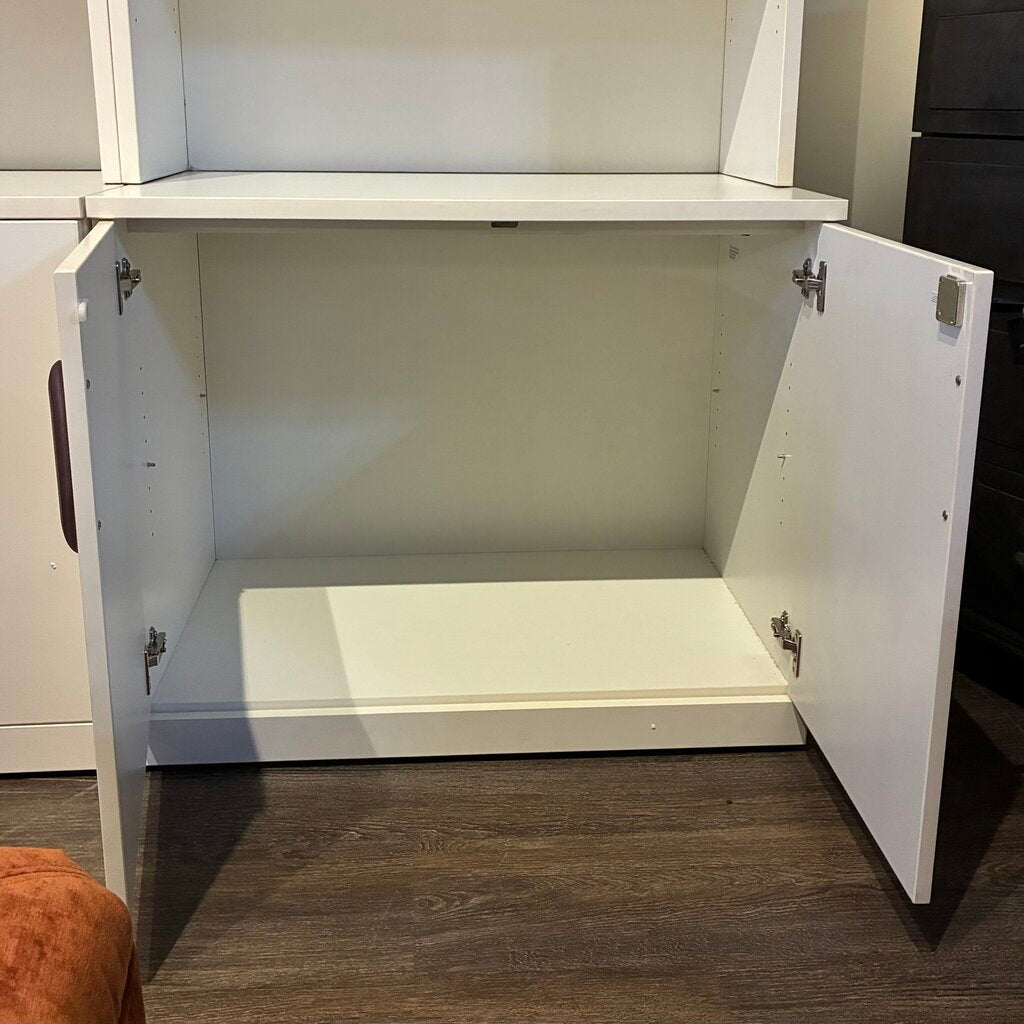 Orig. Price $520 - Office Storage Cabinet w/ Hutch & Antimicrobial Lock