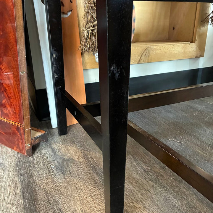Rectangular Counter Height Table w/ Vegan Leather Bench