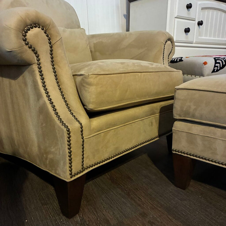 Orig. Price $2,699 - Spencer Collection Armchair w/ Ottoman