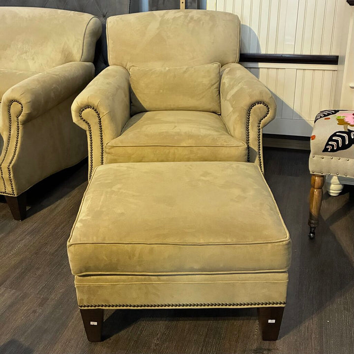 Orig. Price $2,699 - Spencer Collection Armchair w/ Ottoman