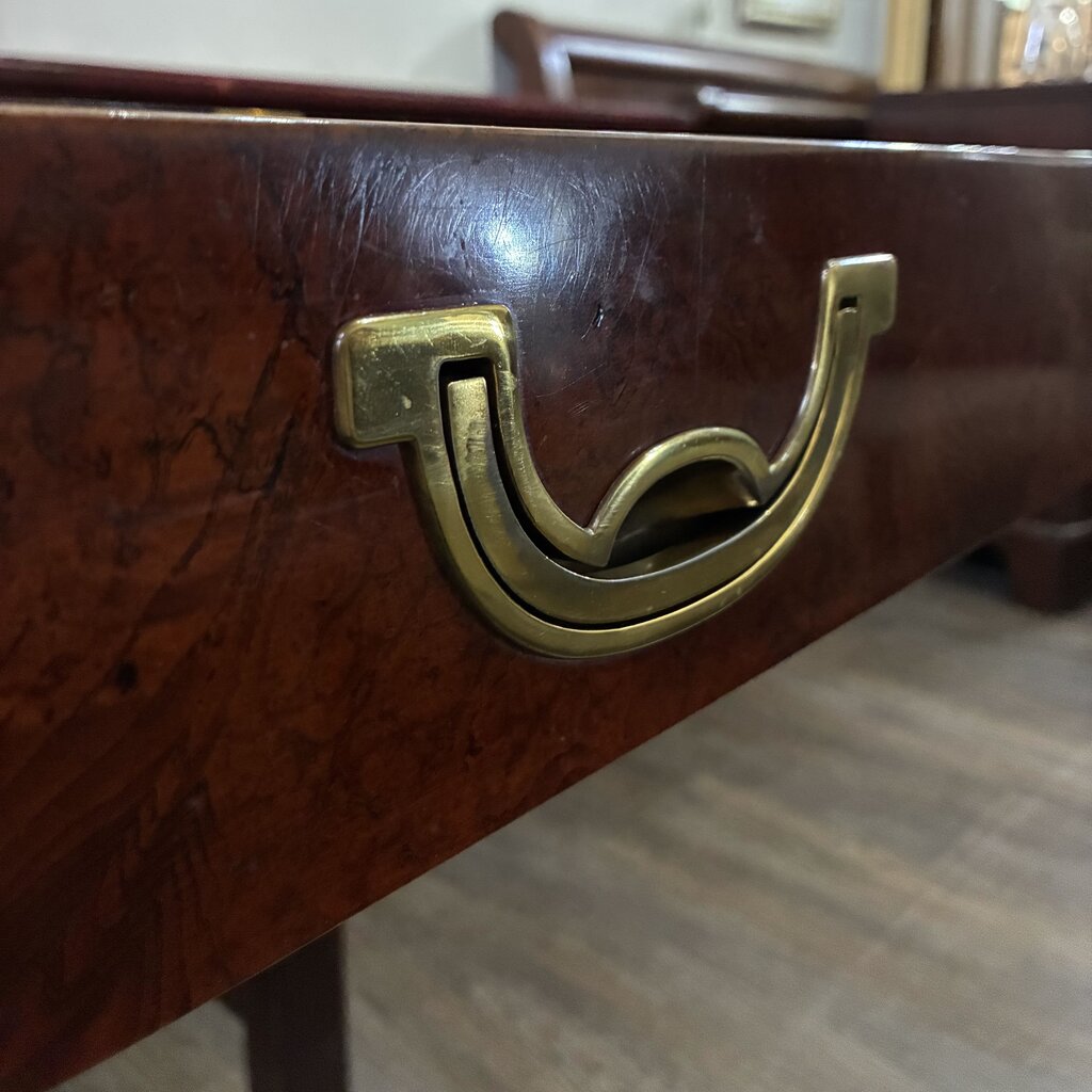 Georgian Collection Executive Desk w/ Leather Inlaid Top