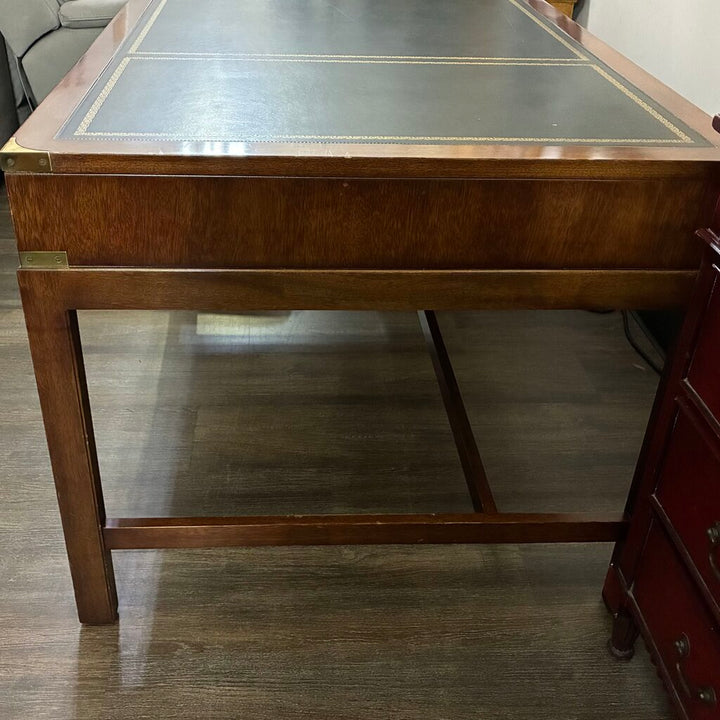 Georgian Collection Executive Desk w/ Leather Inlaid Top
