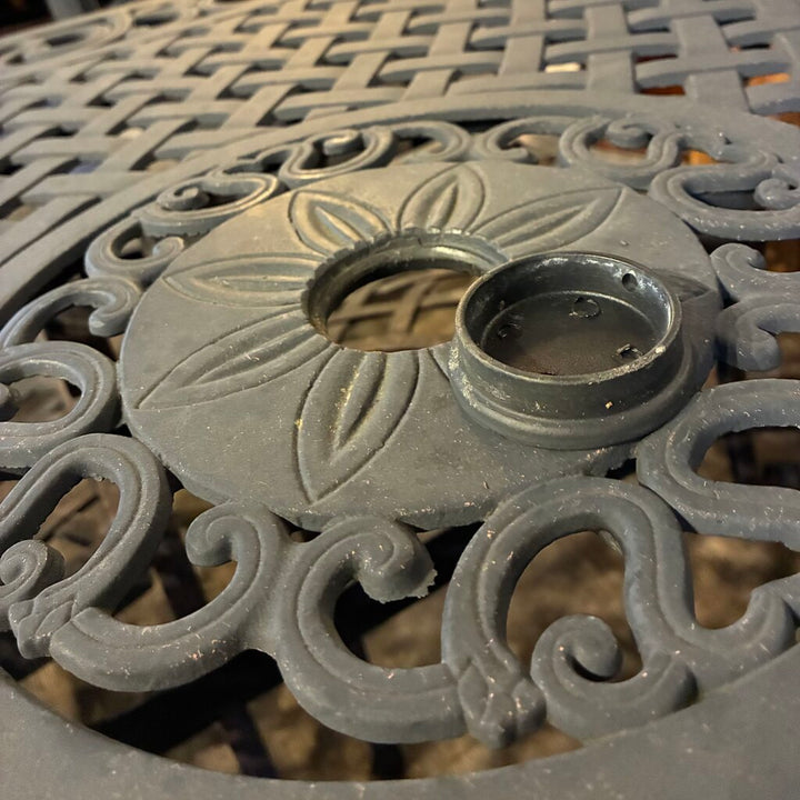 Sanibel Cast Aluminum Patio Table w/ 6 Chairs