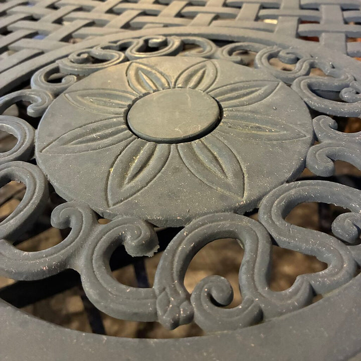 Sanibel Cast Aluminum Patio Table w/ 6 Chairs