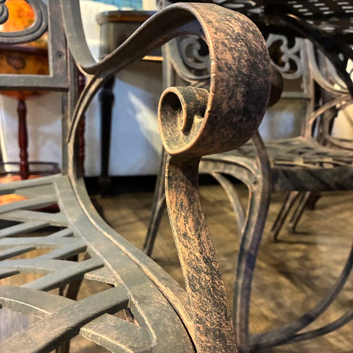 Sanibel Cast Aluminum Patio Table w/ 6 Chairs
