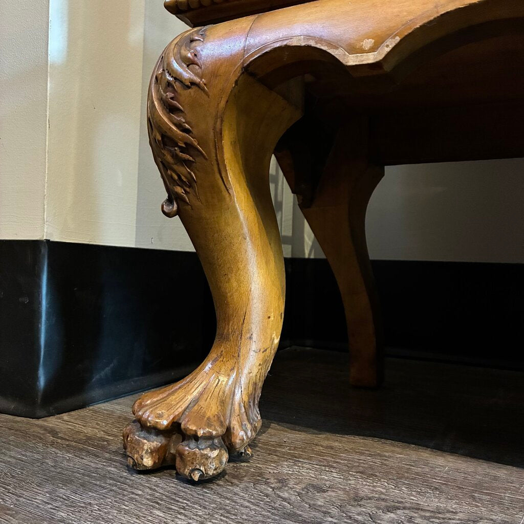 Neoclassical-style Carved Wood Curio Cabinet