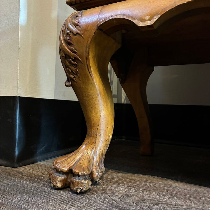 Neoclassical-style Carved Wood Curio Cabinet