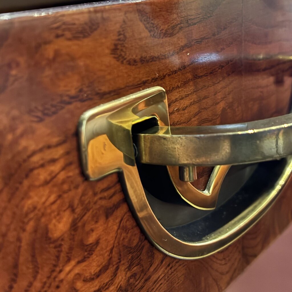 Vintage Campaign-style 2 Door Chest