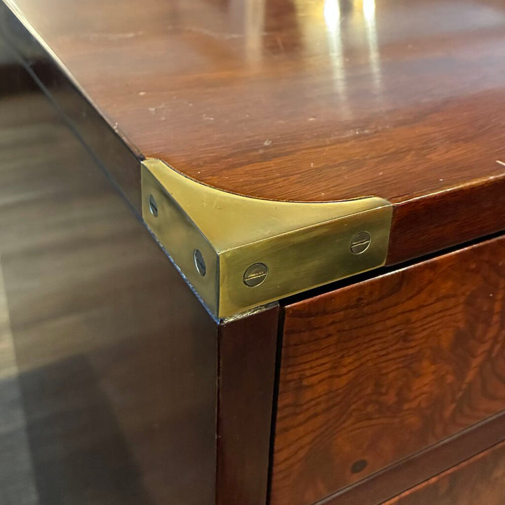 Vintage Campaign-style 2 Door Chest
