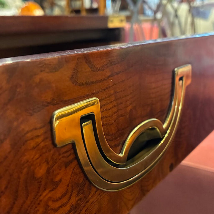 Vintage Campaign-style 2 Door Chest