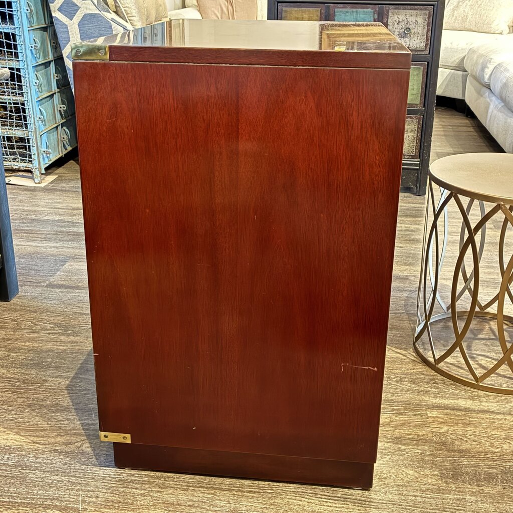 Vintage Campaign-style 2 Door Chest