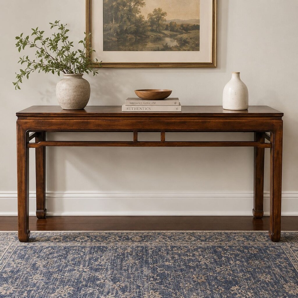 Carved Wood Sofa Table