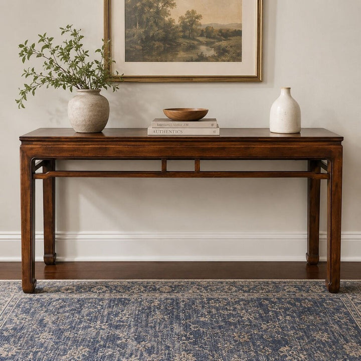 Carved Wood Sofa Table