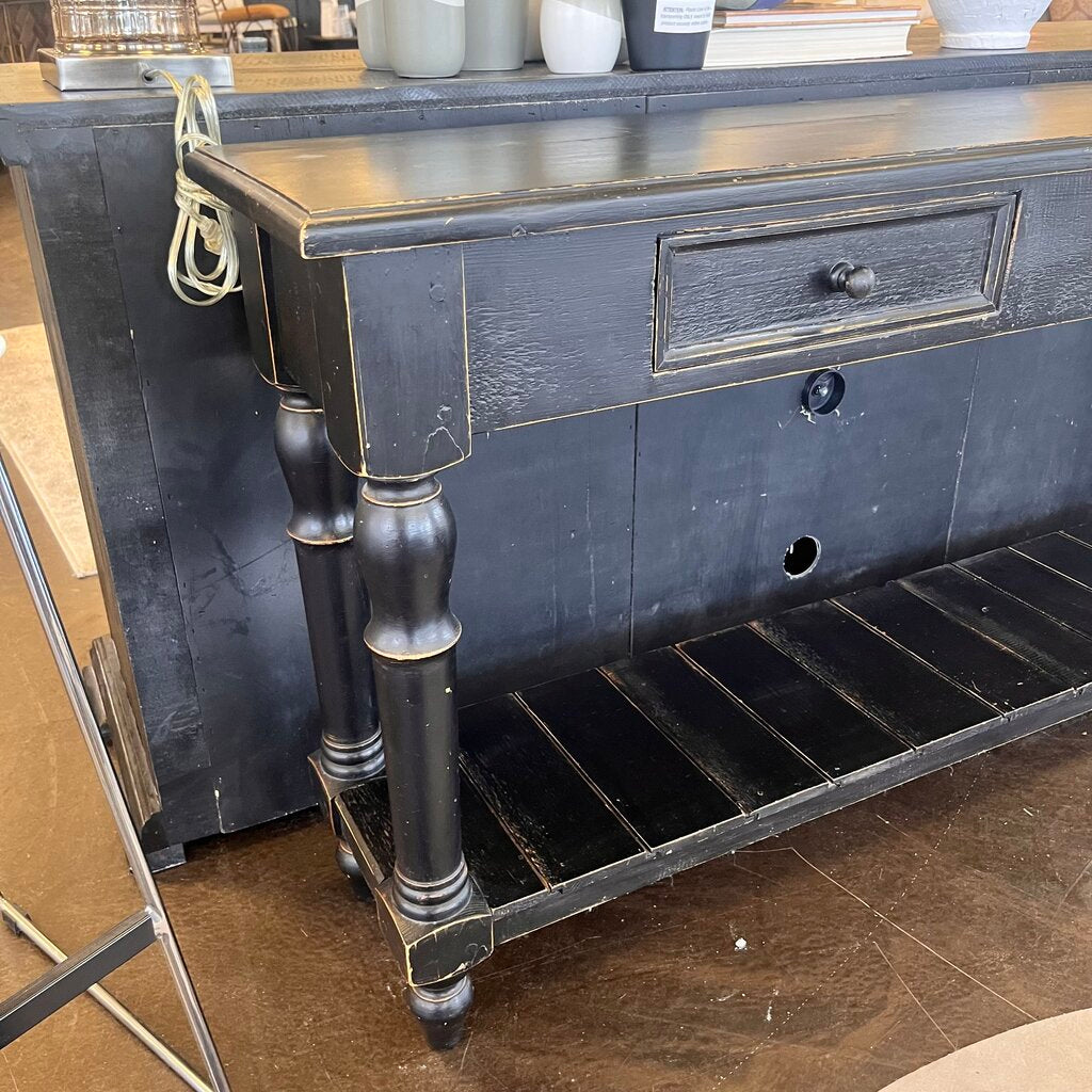 Distressed Sofa Table w/ 2 Drawers