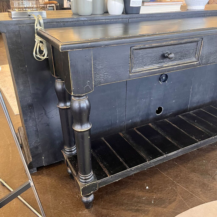 Distressed Sofa Table w/ 2 Drawers