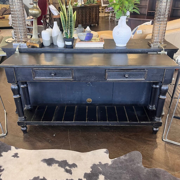Distressed Sofa Table w/ 2 Drawers