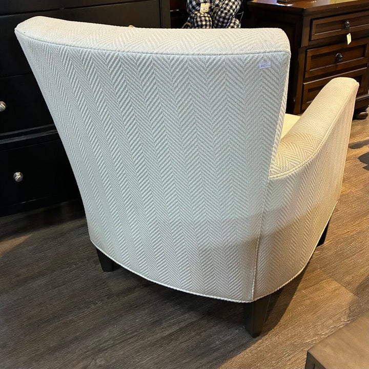 Herringbone Upholstered Accent Chair