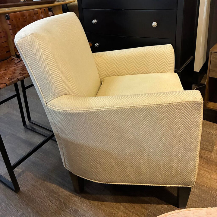 Herringbone Upholstered Accent Chair